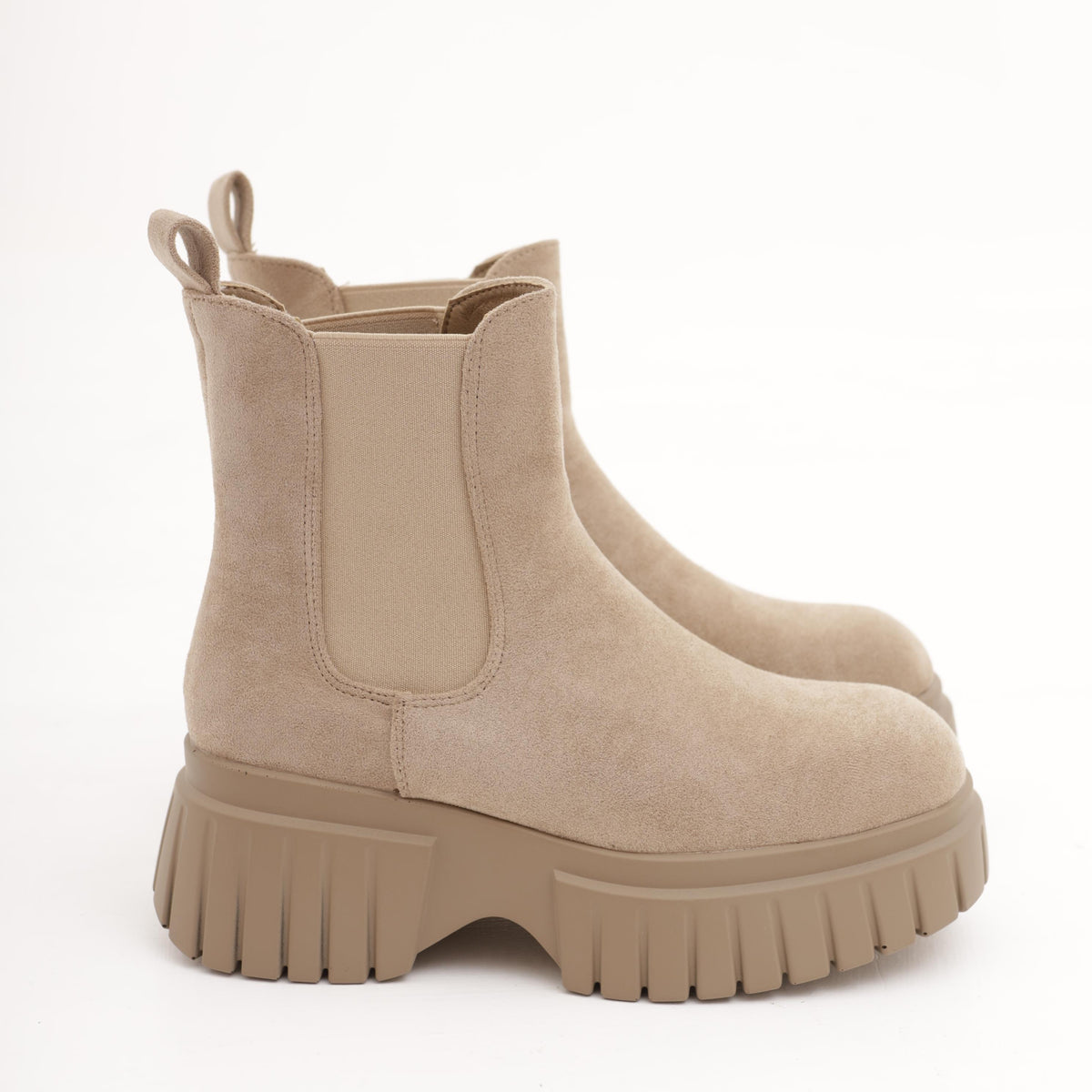 STIVALETTO CHELSEA BASSO PLATFORM TORTORA 
