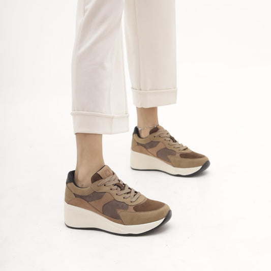 SNEAKERS ALTA CAMEL MP2602-4PUCAMEL CHOCOLA