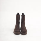STIVALETTO ELASTICO E ZIP TESTA DI MORO<BR/> 