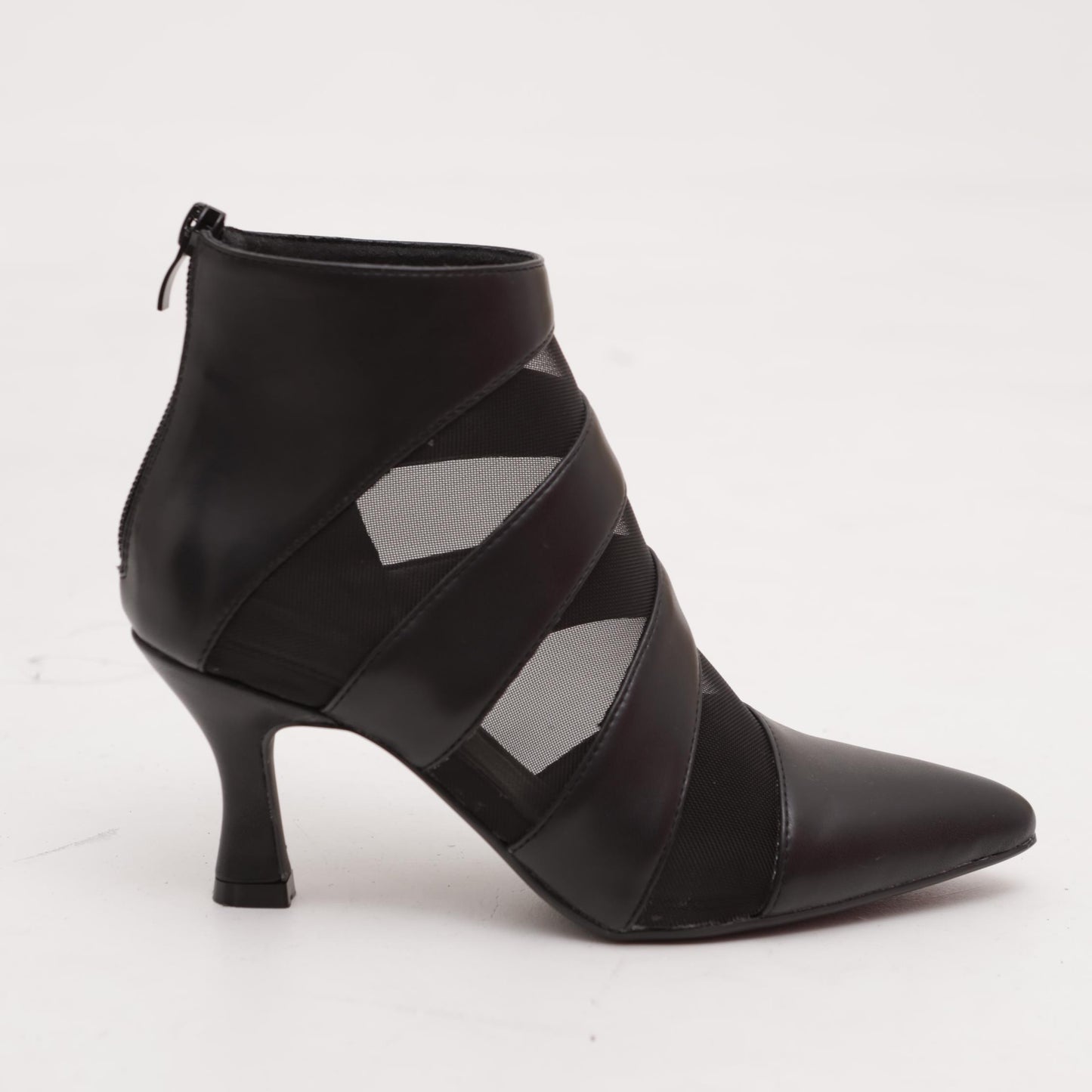 TRONCHETTO BASSO SHEER NERO<BR/> 