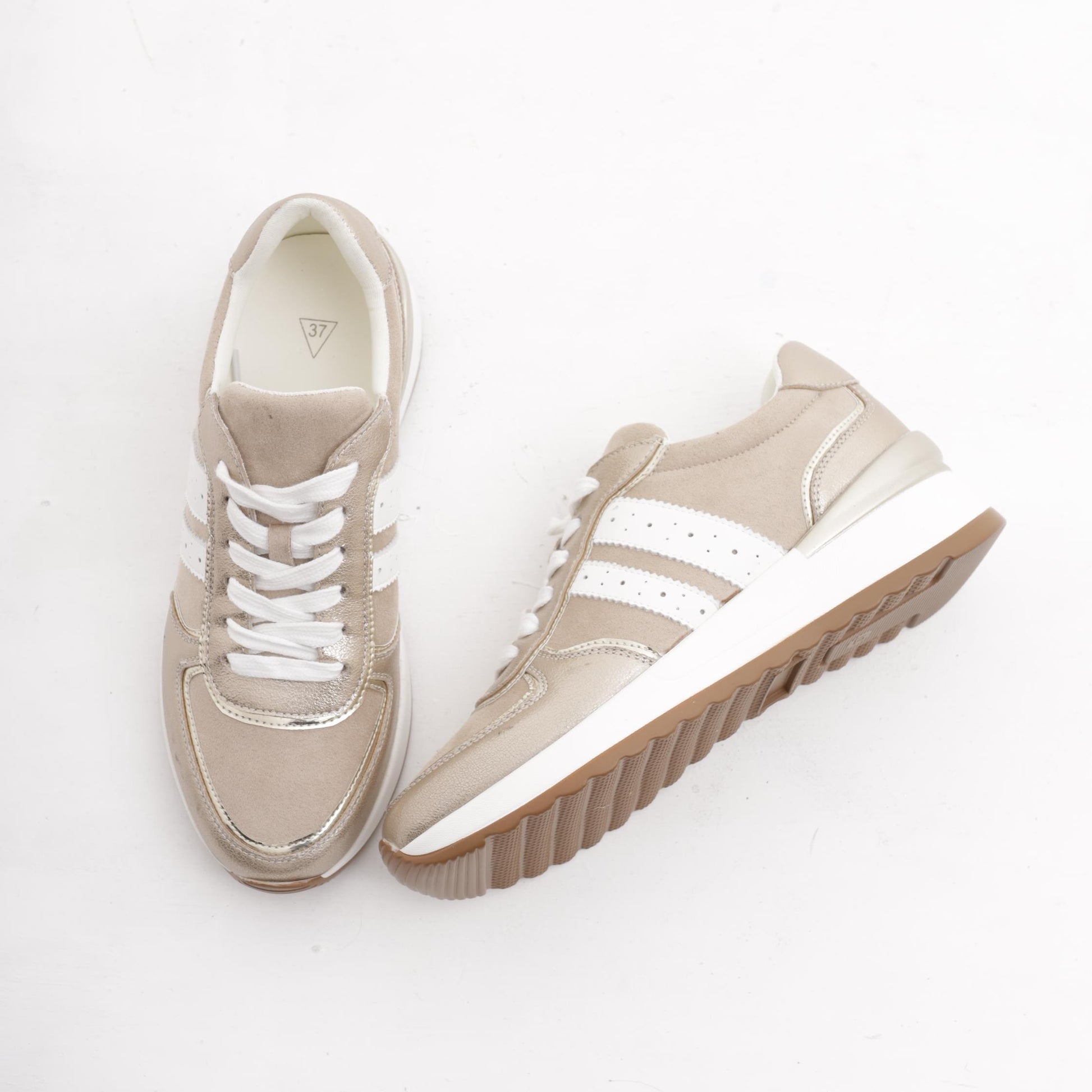 SNEAKERS RUNNING ALTA PLATINO<BR/> 