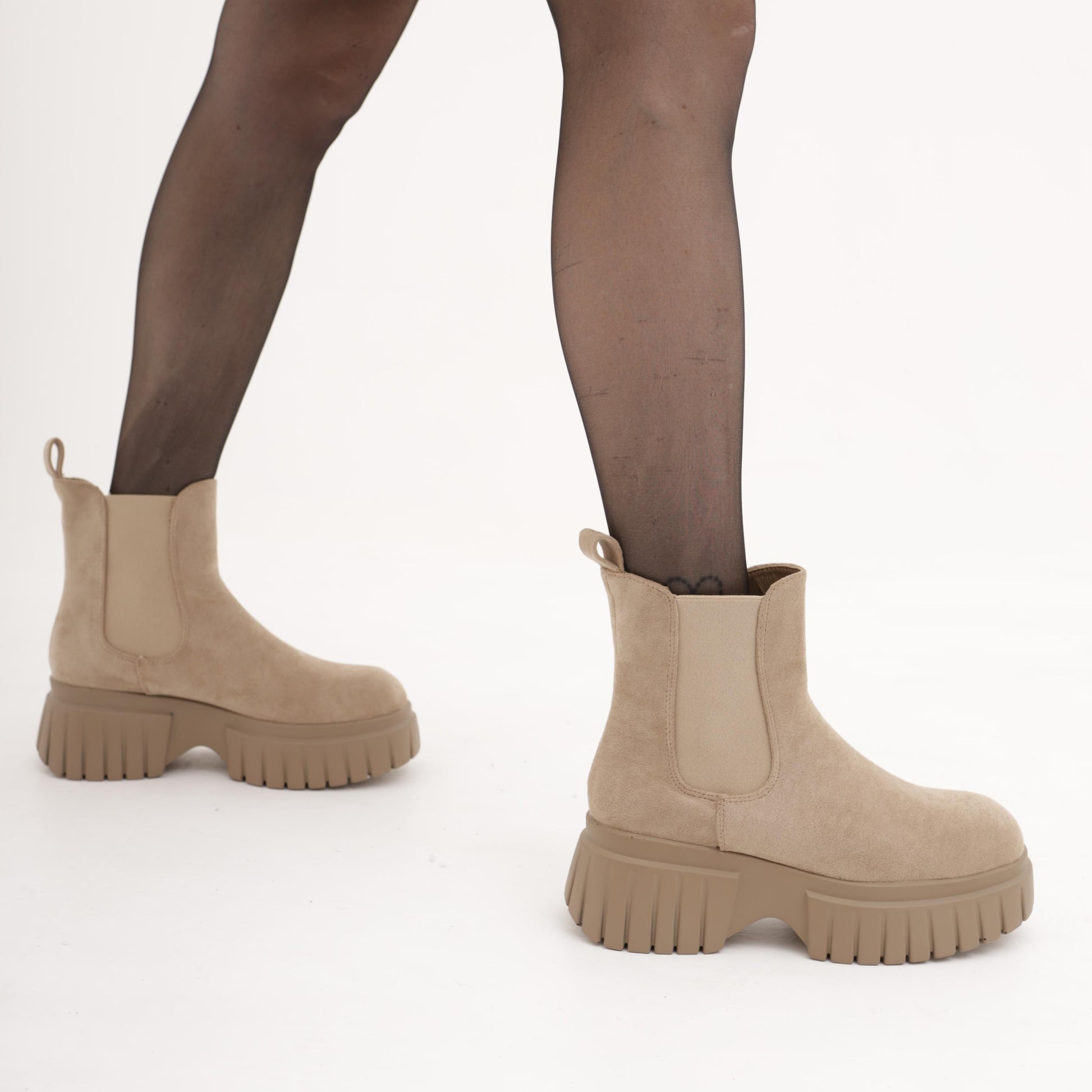 STIVALETTO CHELSEA BASSO PLATFORM TORTORA MP733MFTA CHOCOLA