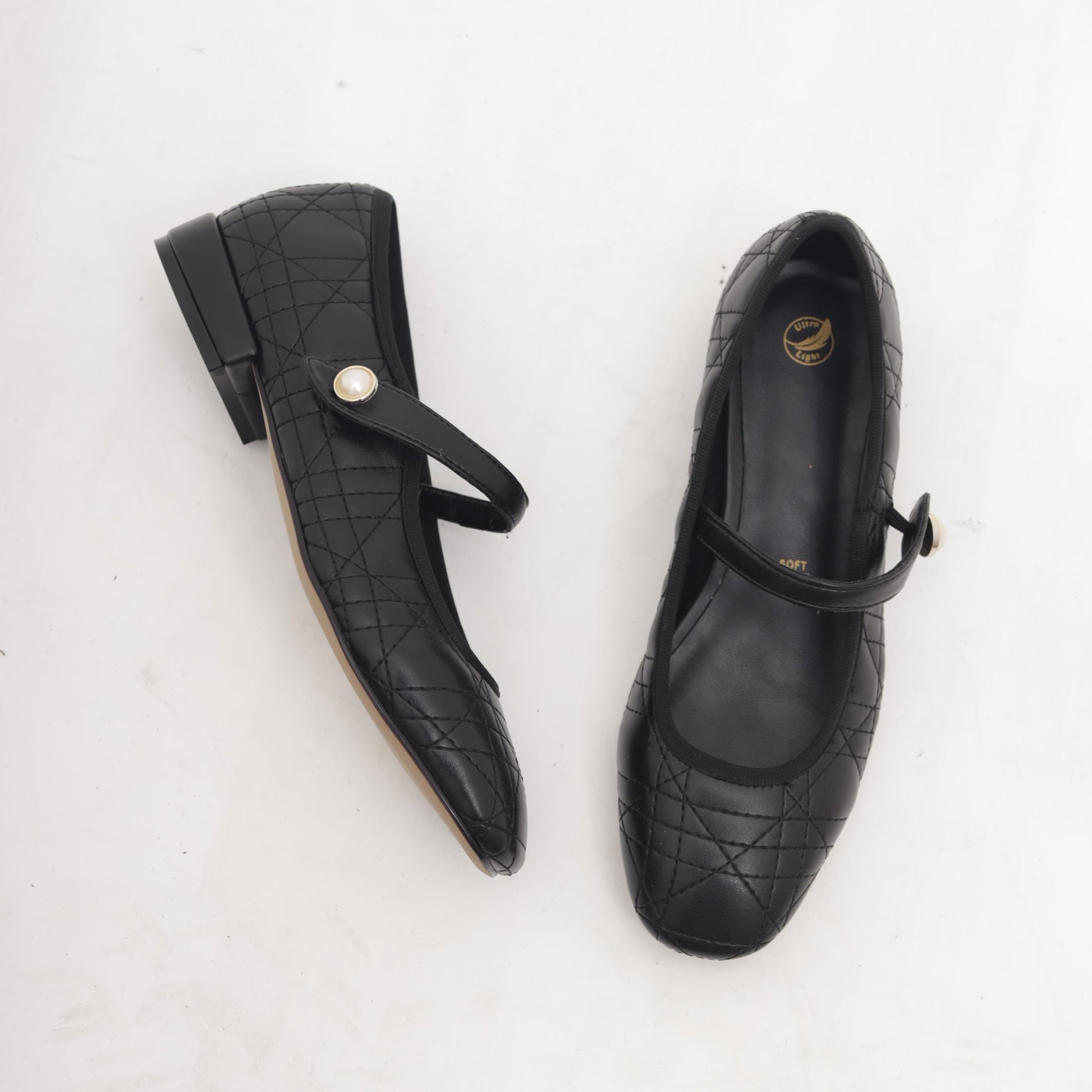 MARY JANE FLAT TRAPUNTATA NERO 
