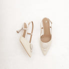 SLINGBACK RAFIA GOCCE BEIGE 