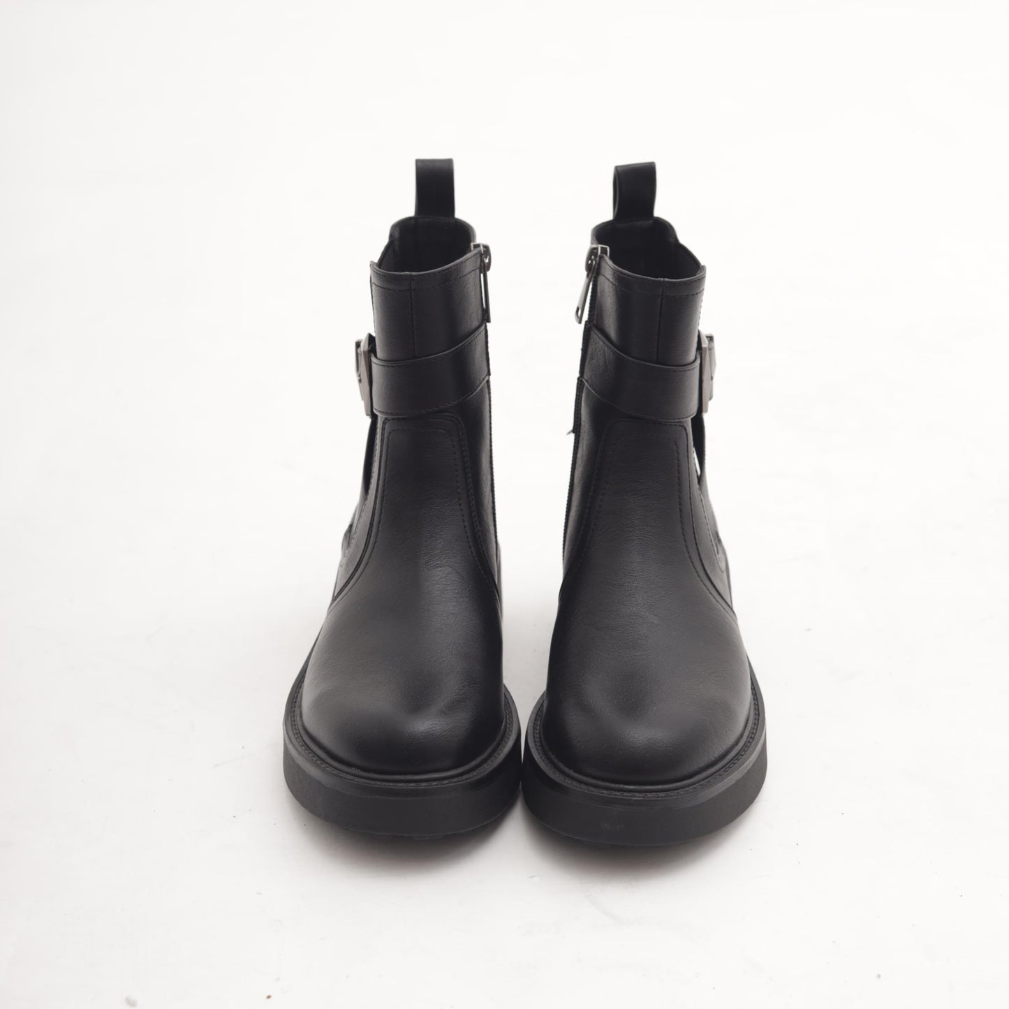 STIVALETTO ELASTICO E ZIP NERO 