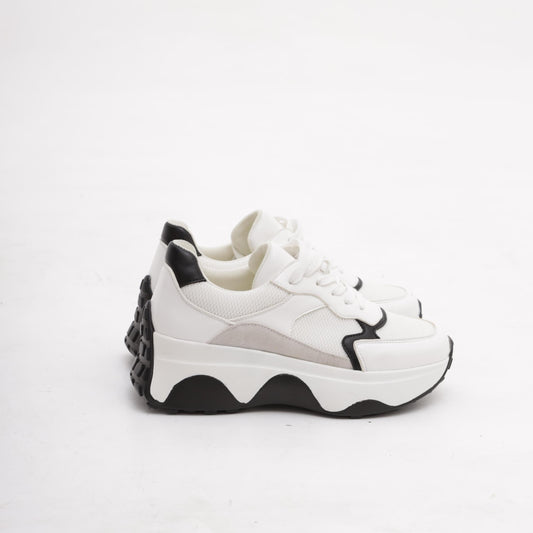 SNEAKERS OVERSIZE BIANCO/NERO<BR/> 