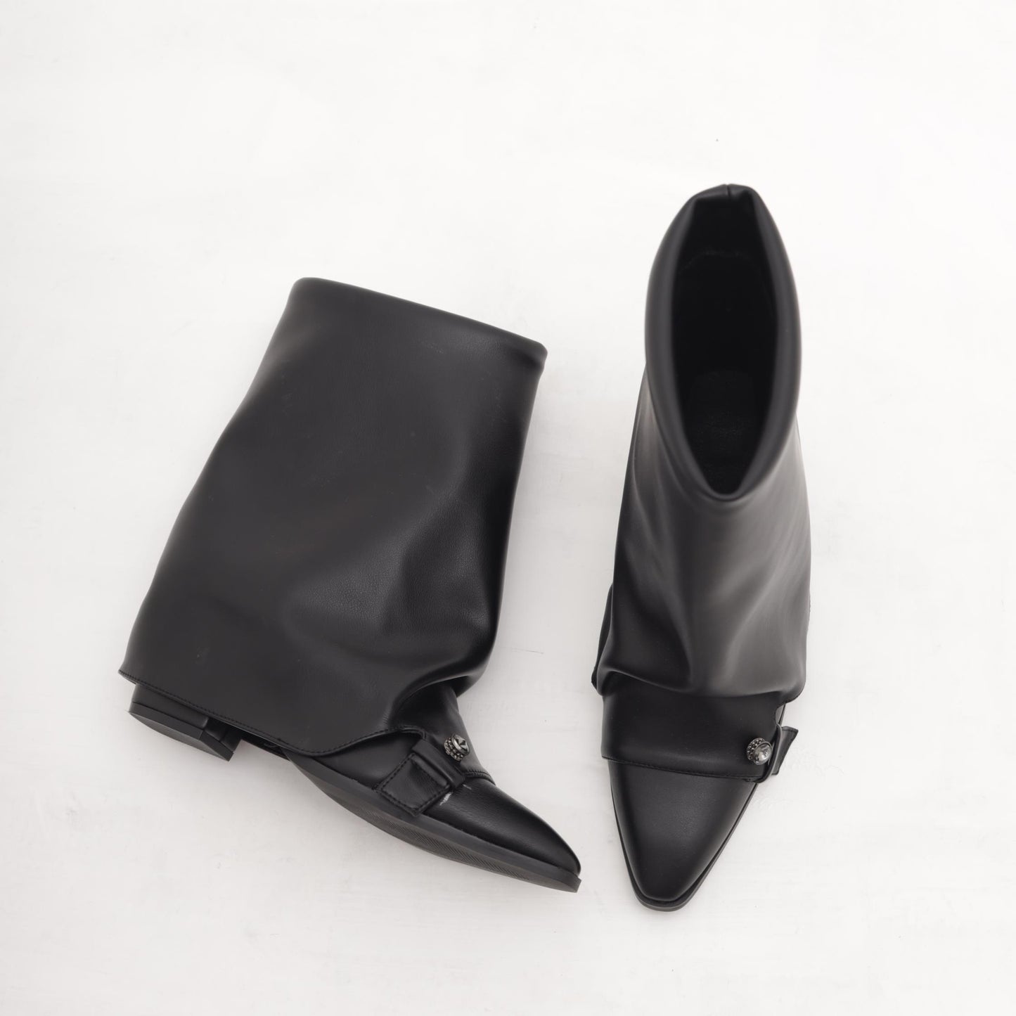 STIVALE TACCO RISVOLTATO NERO MP2738-2PUNE CHOCOLA