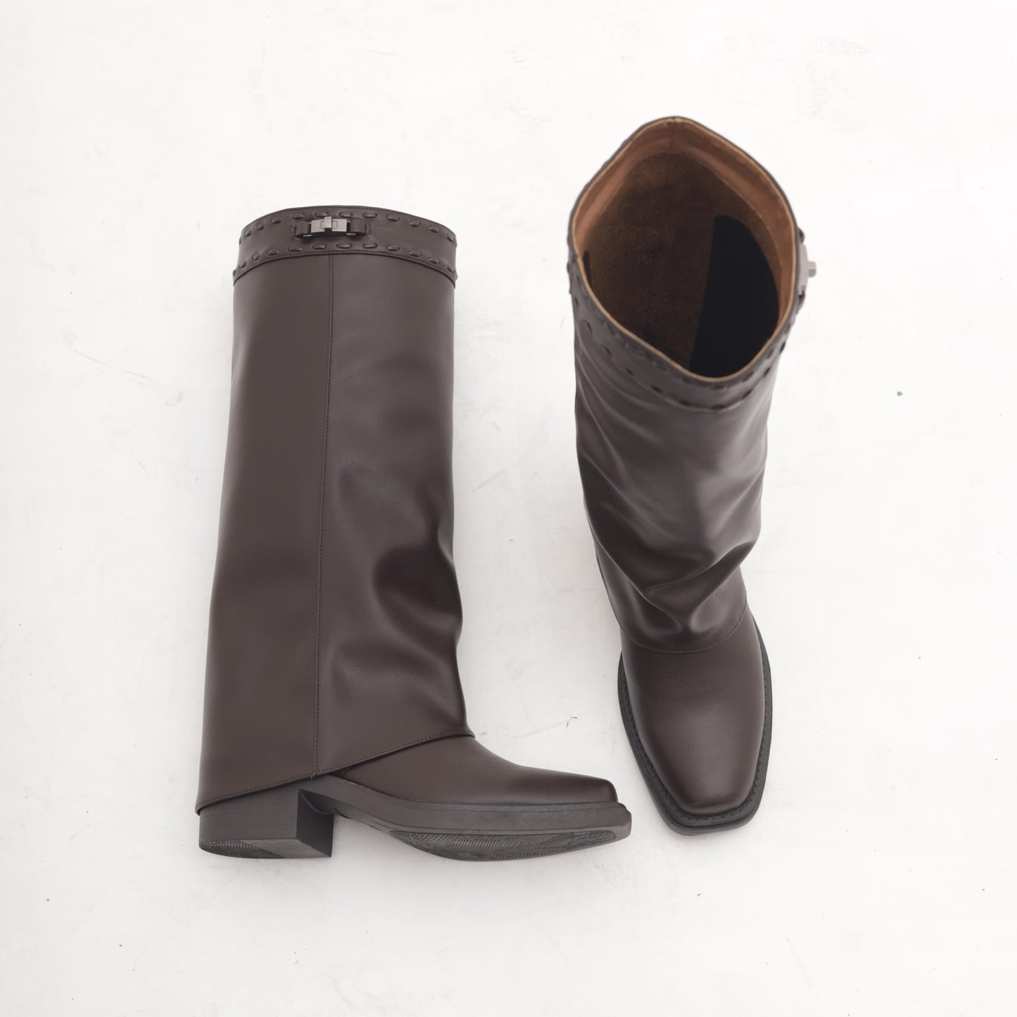 STIVALE TEXANO RISVOLTATO TESTA DI MORO MP2741-3PUTM CHOCOLA