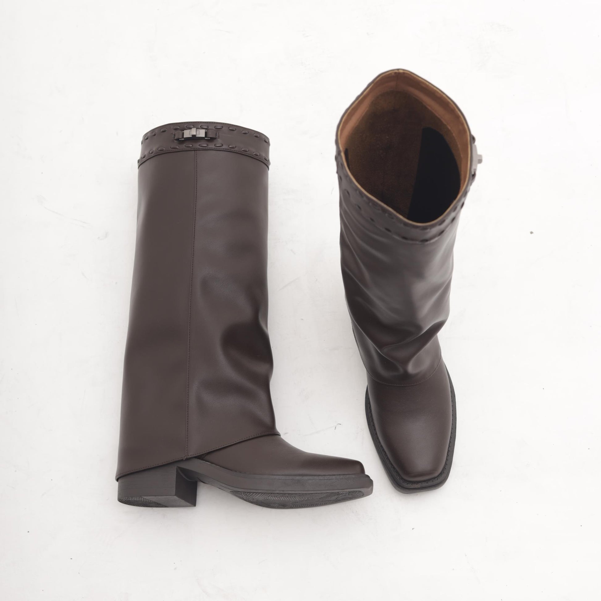 STIVALE TEXANO RISVOLTATO TESTA DI MORO MP2741-3PUTM CHOCOLA