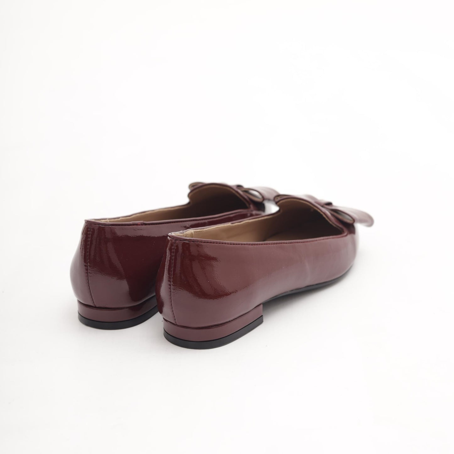 DECOLLETE FLAT FIOCCO BORDEAUX 