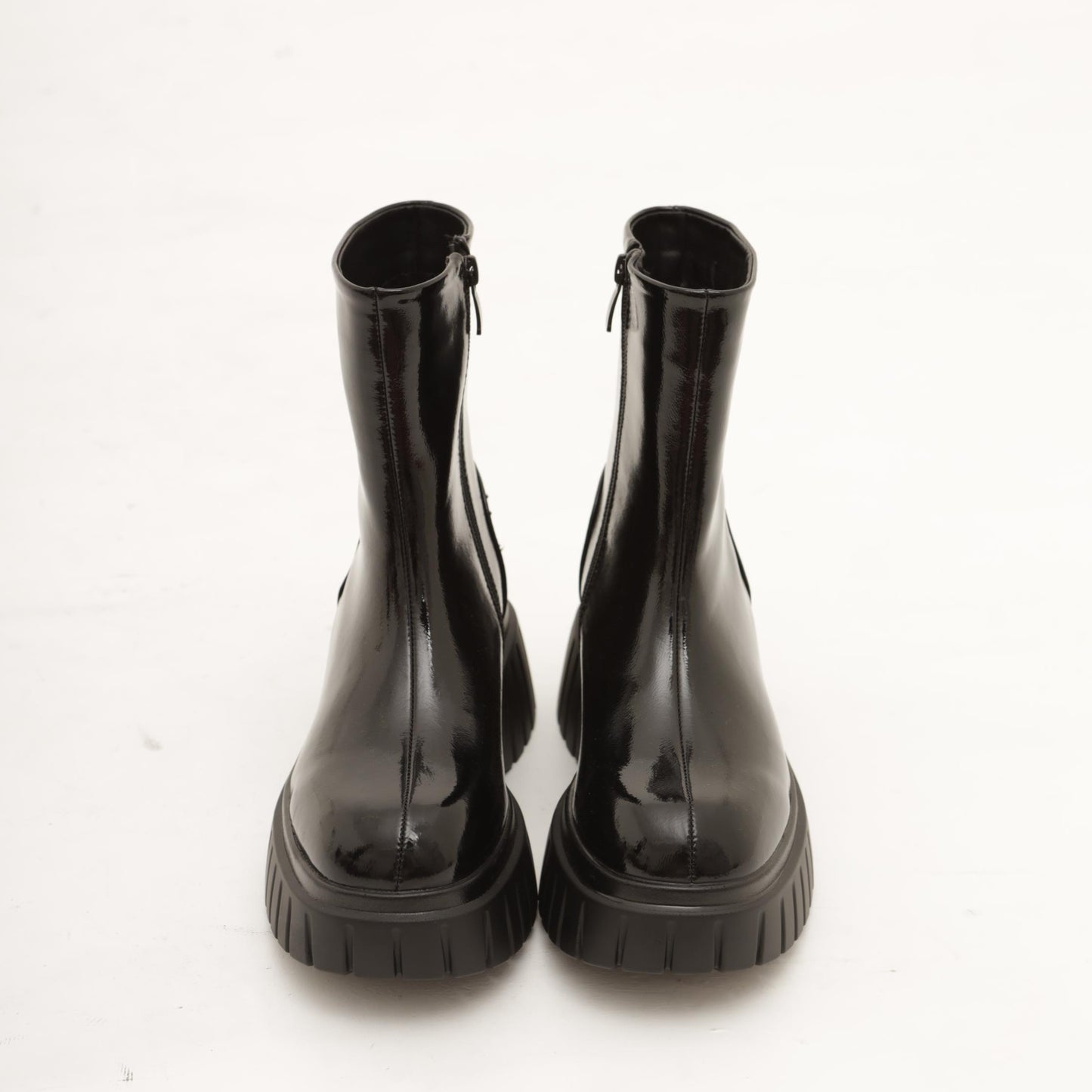 STIVALETTO LISCIO PLATFORM NERO 
