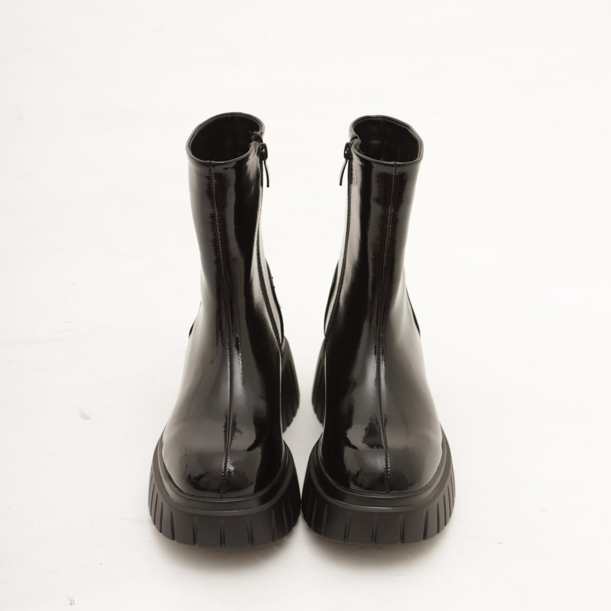 STIVALETTO LISCIO PLATFORM NERO 