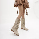 STIVALI STRIPES BEIGE<BR/> 