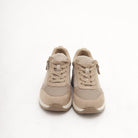 SNEAKERS ZIP TAUPE 