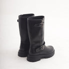 BIKER CON ZIP ESTERNA NERO 