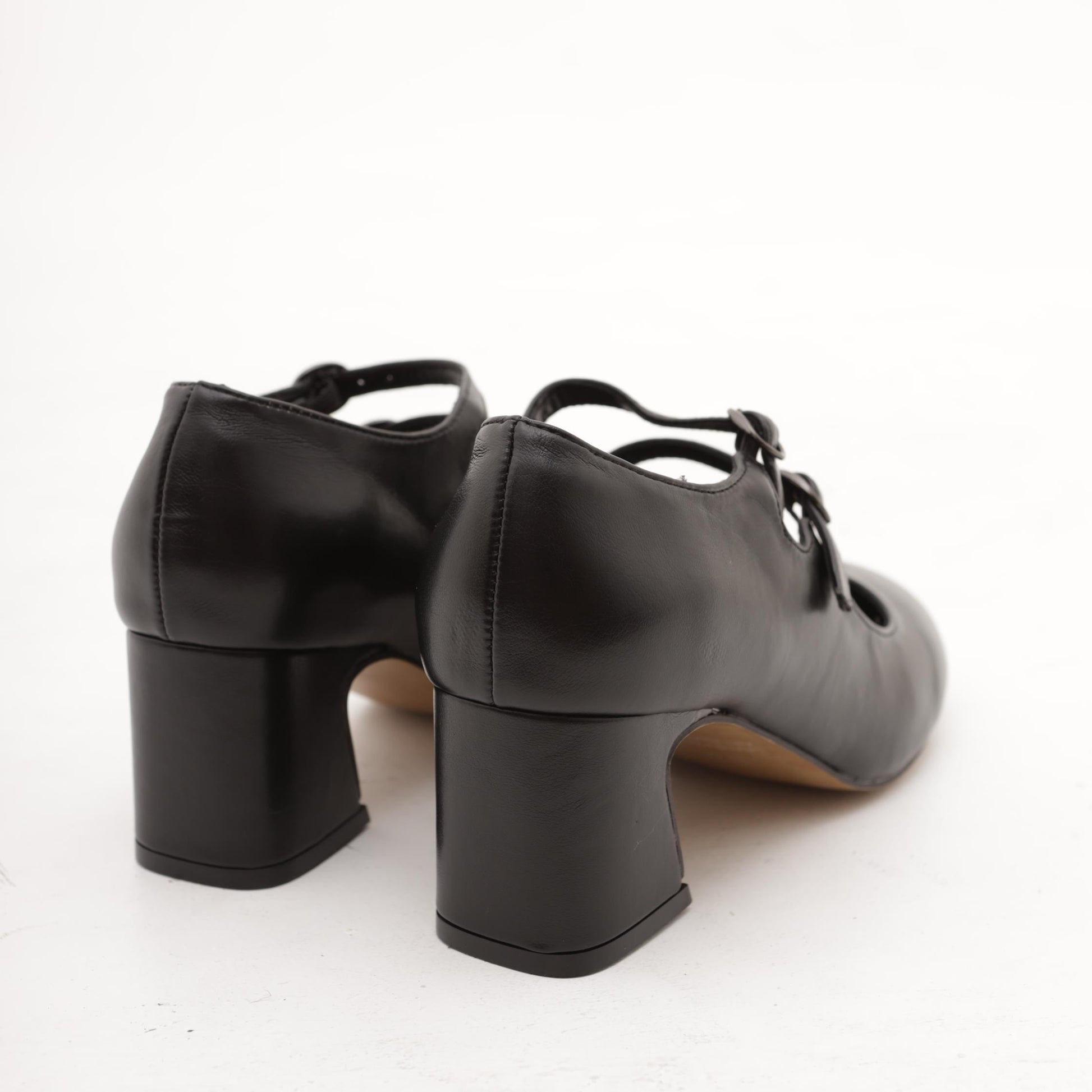 MARY JANE 2 CINTURINI NERO MP70012-1PUN CHOCOLA