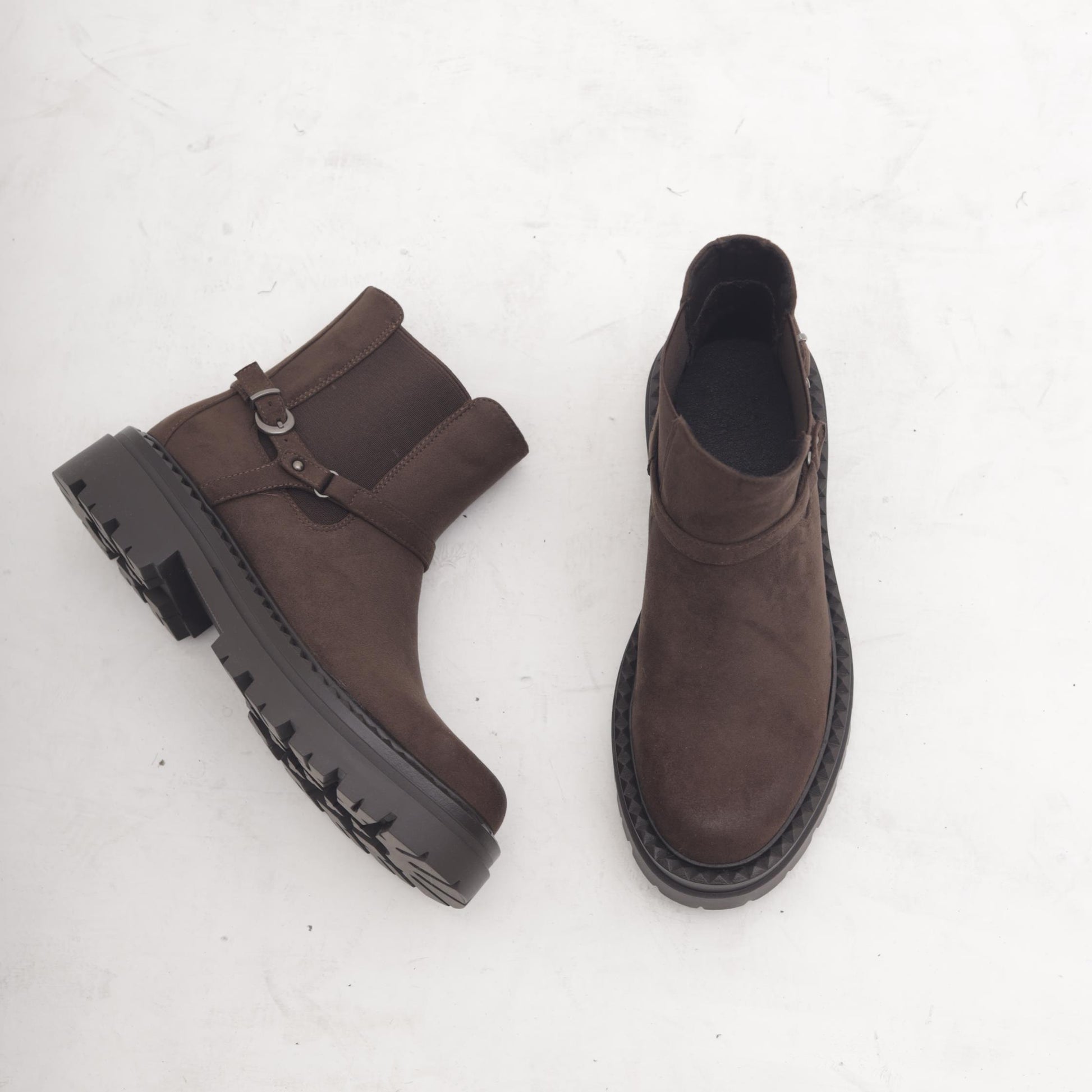 STIVALETTO BASSO ELASTICO E GHETTA TESTA DI MORO 