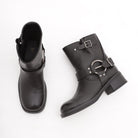 BIKER BASSO QUADRATO NERO 