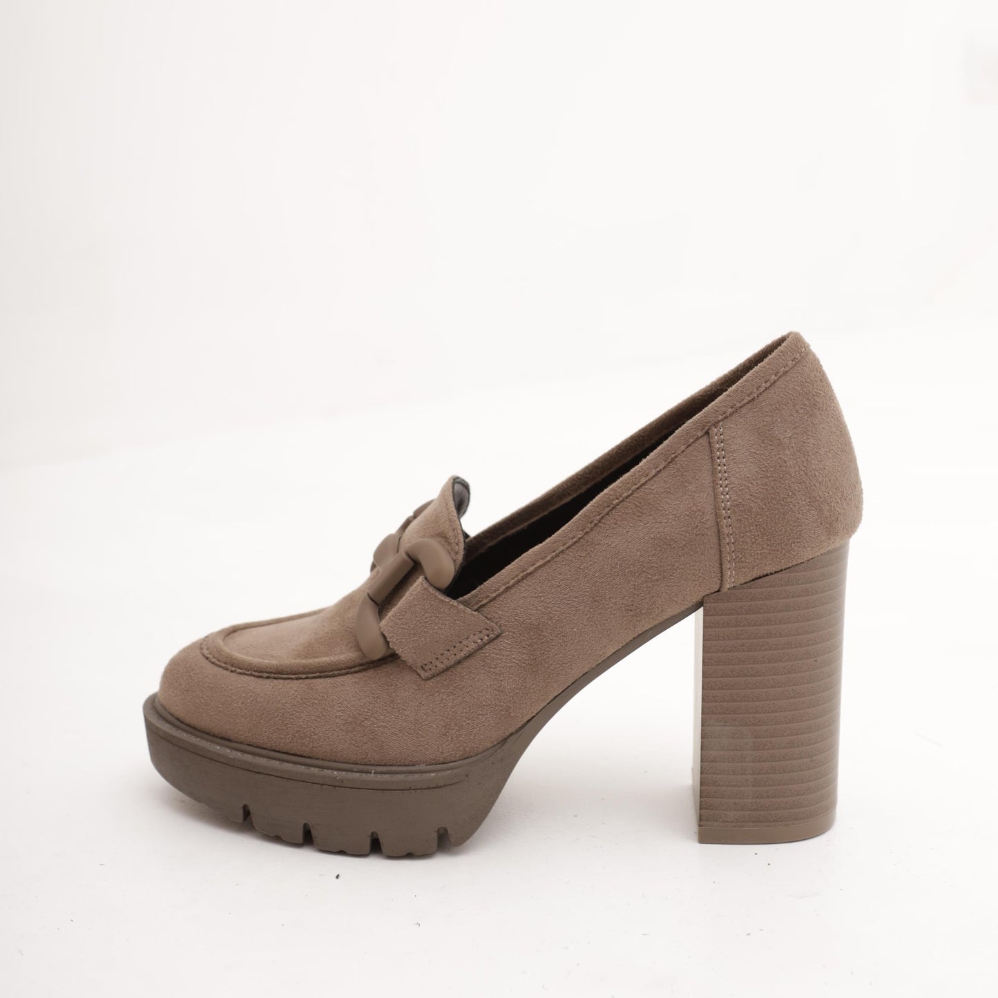 MOCASSINO PLATEAU MORSETTO TAUPE 