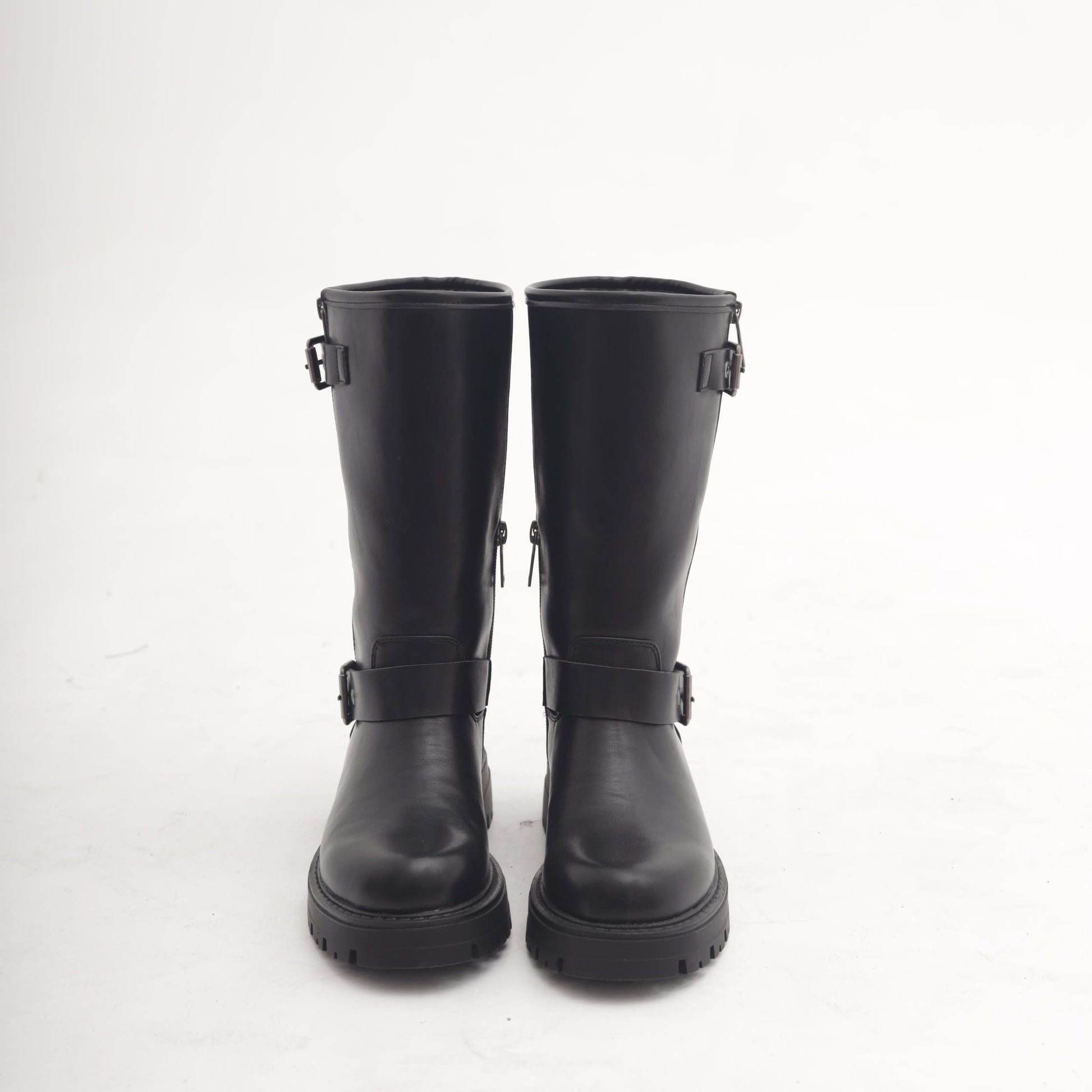 BIKER CON ZIP ESTERNA NERO 