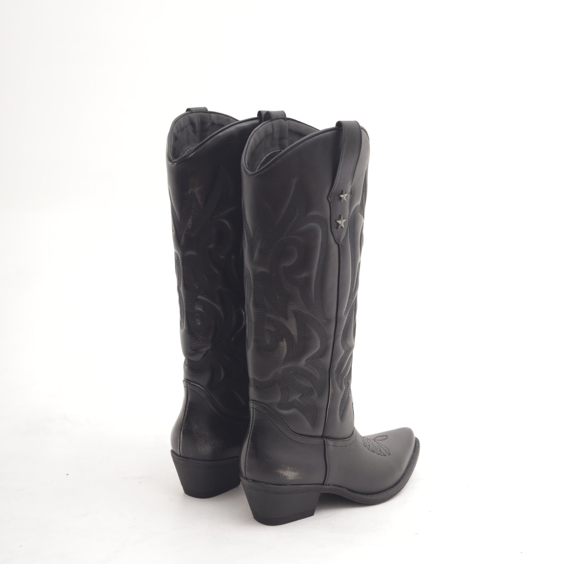 STIVALE CAMPEROS RICAMO STARS NERO 