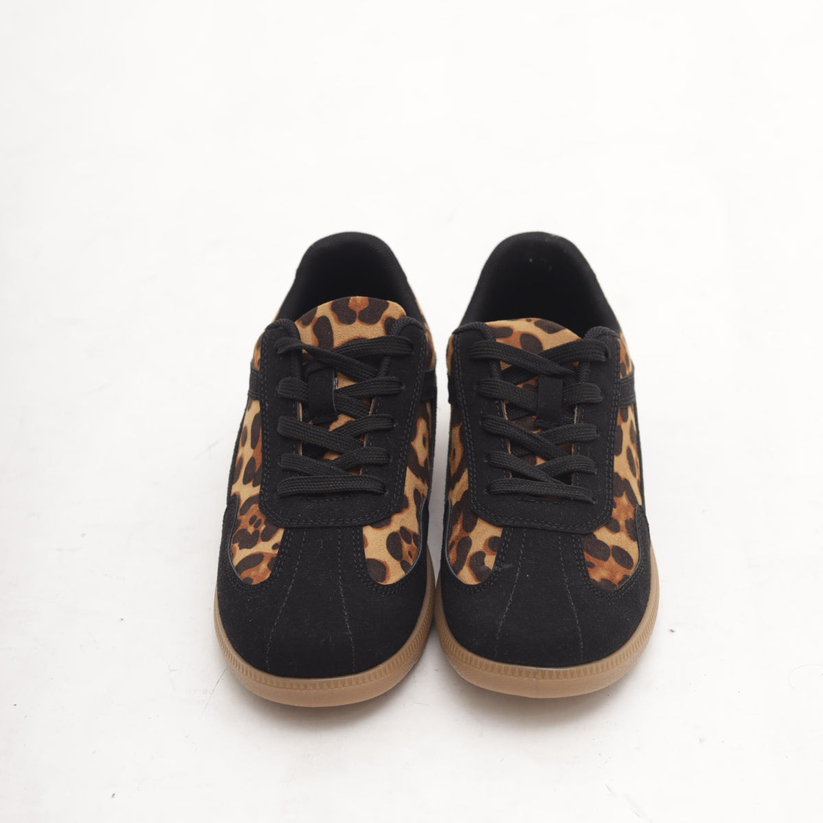 SNEAKERS FLAT ANIMALIER NERO 
