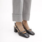SLINGBACK CINTURINO NERO 