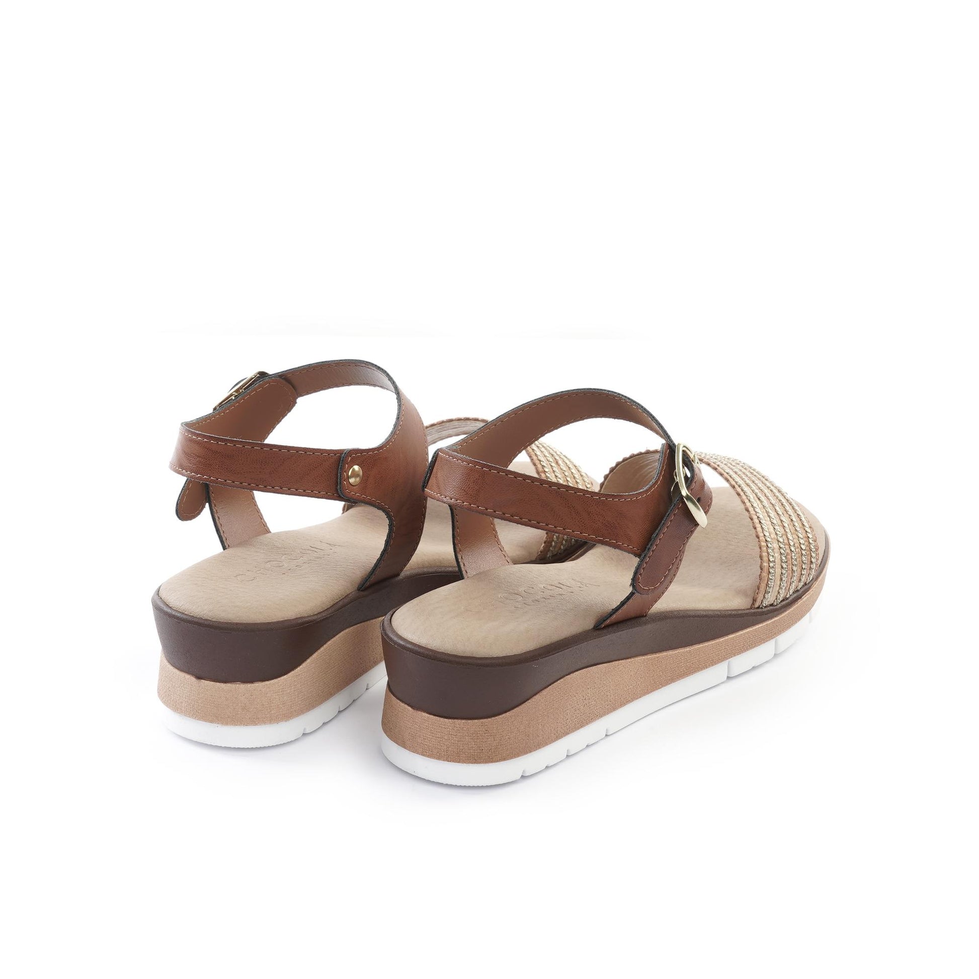 SANDALO ZEPPA FASCIA CORTECCIA PLATINO<BR/> 