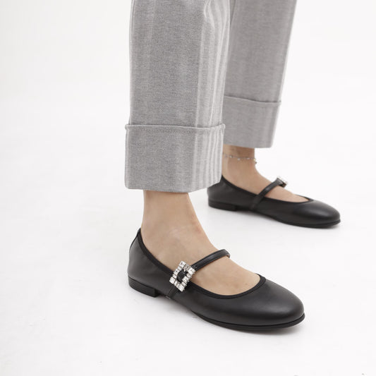 BALLERINA CINTURINO NERO 