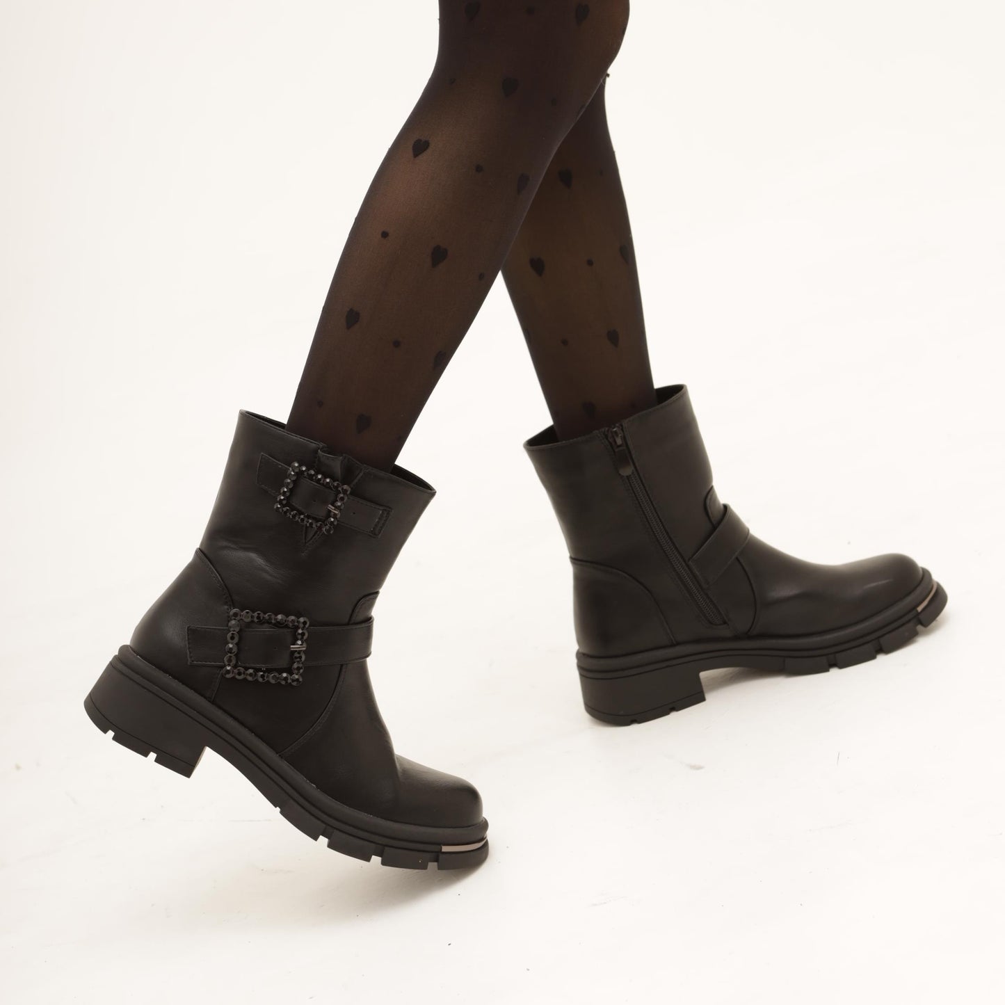 BIKER BASSO STONE NERO 