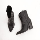 STIVALETTO CAMPEROS BORCHIE NERO 