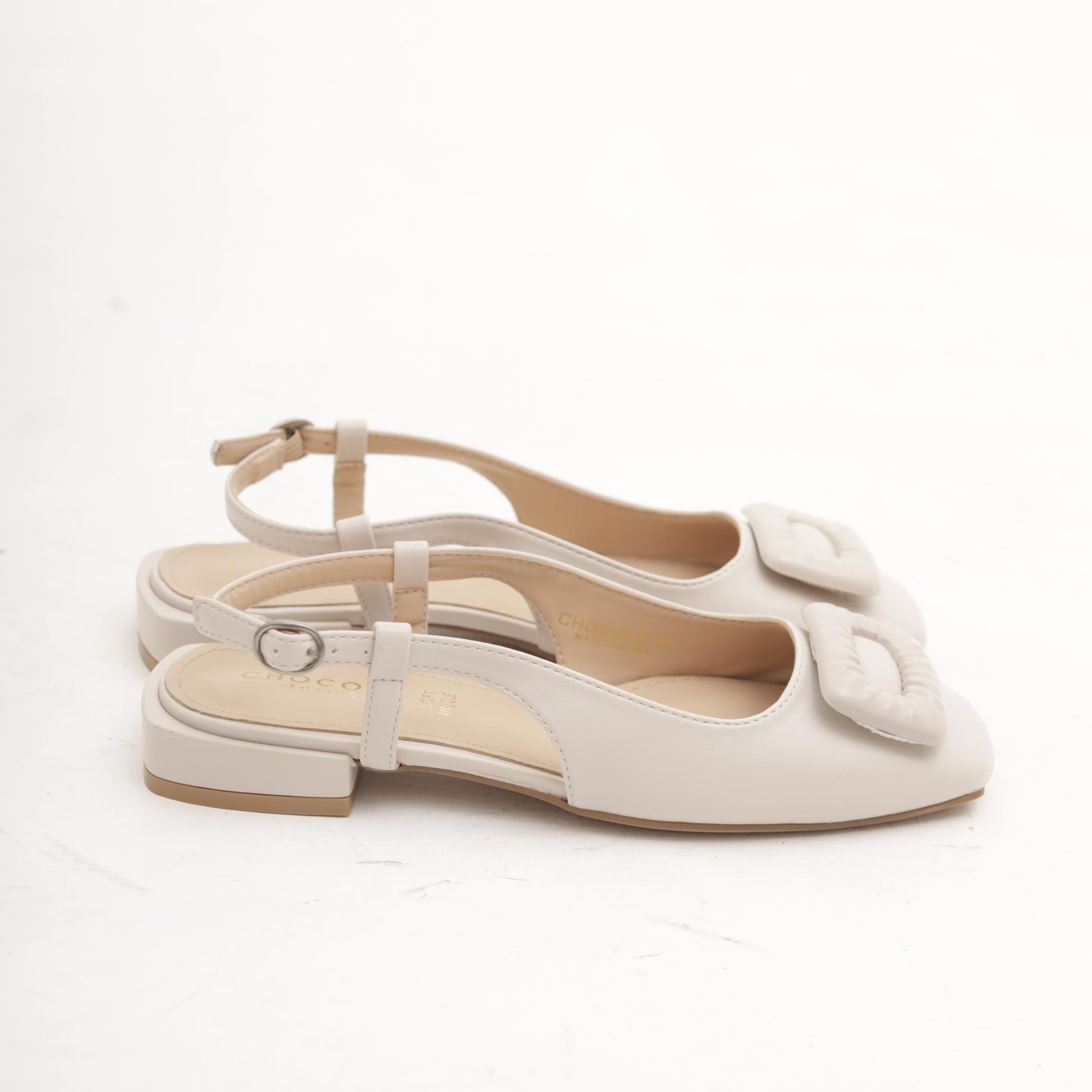 SLINGBACK FLAT ACCESSORIO BEIGE 