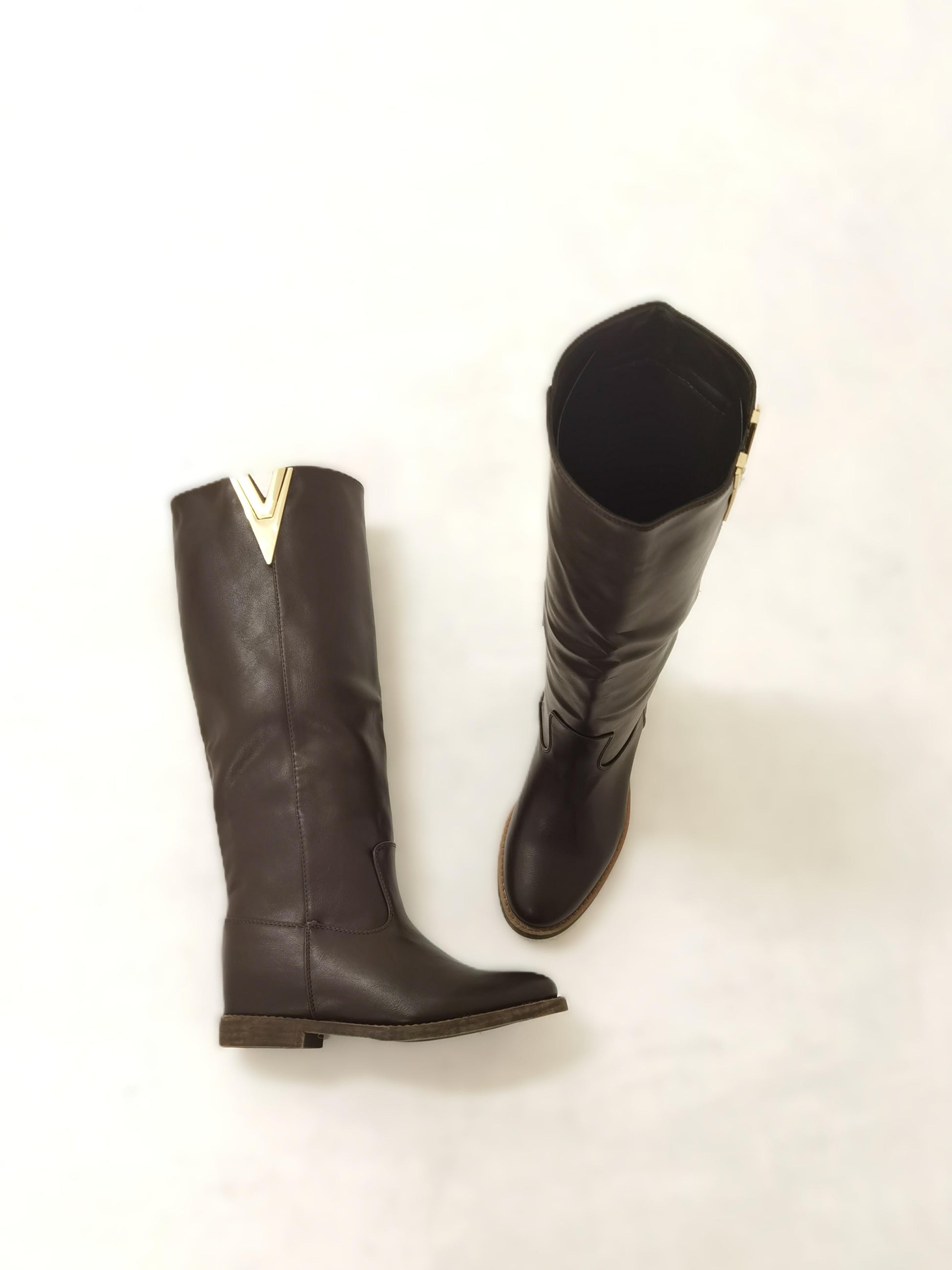 STIVALE ALTO DETTAGLIO V TESTA DI MORO LY81-7PUTM CHOCOLA