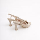 SLINGBACK CHIFFON CHAMPAGNE 