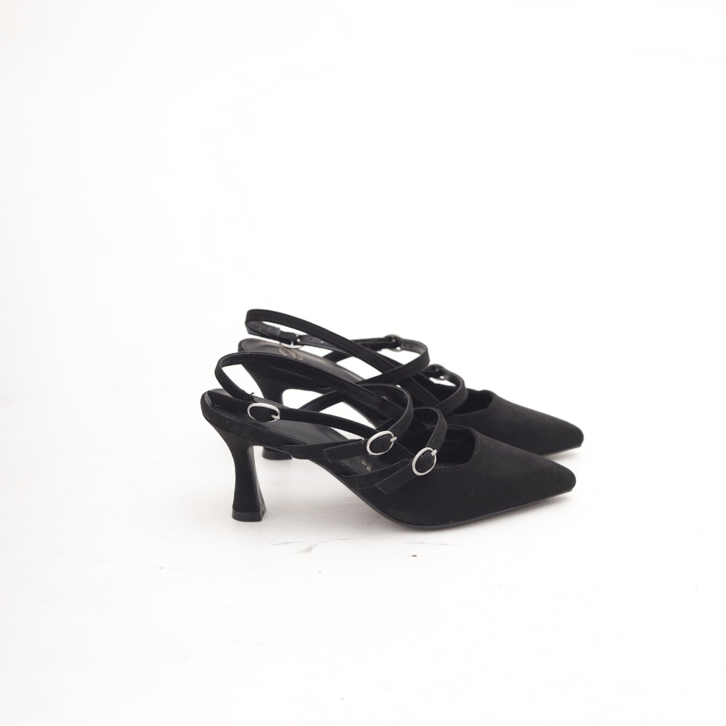 SLINGBACK 2 CINTURINI NERO 