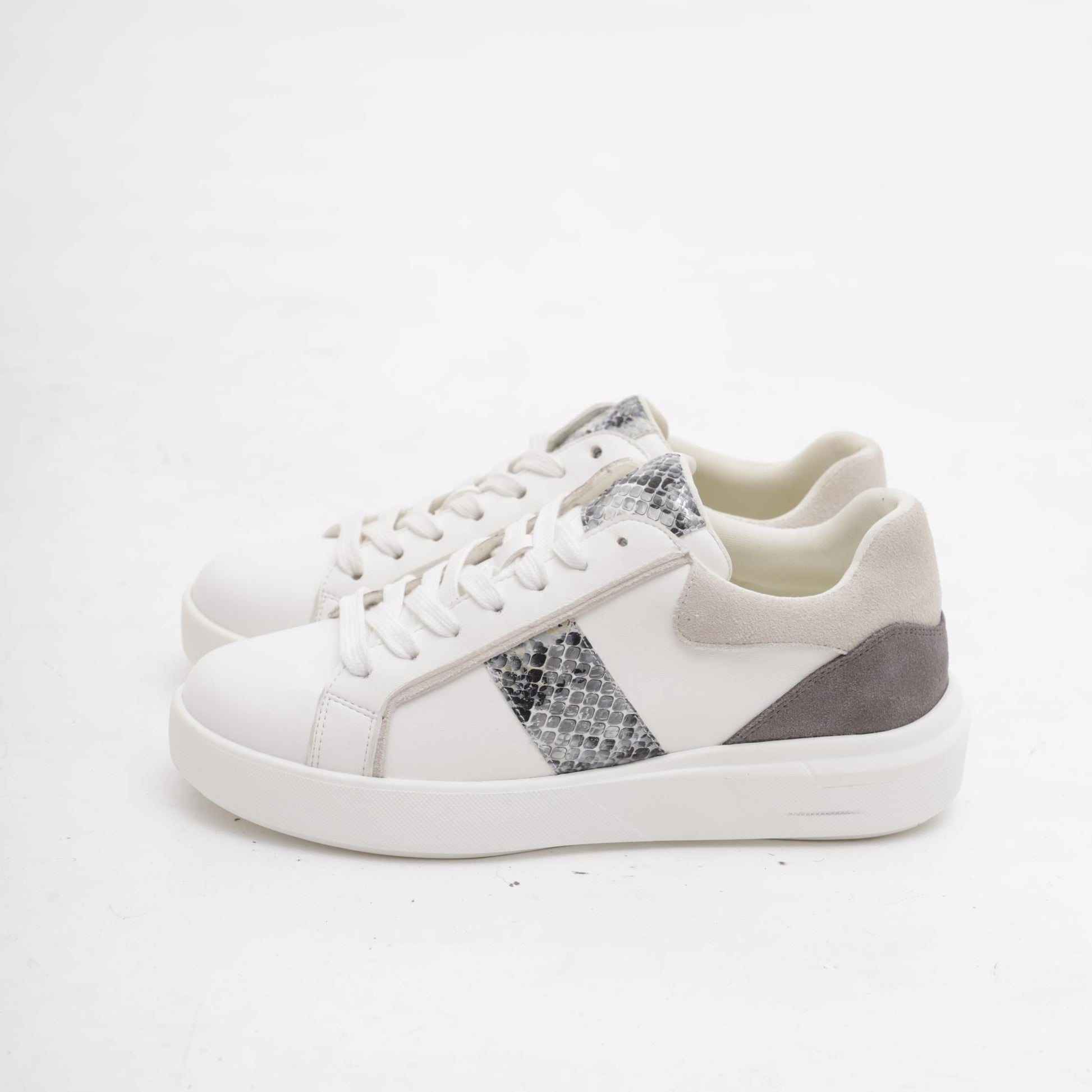 SNEAKERS PYTHON BIANCO/GRIGIO<BR/> 