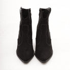 STIVALETTO TEXANO CON BORCHIE NERO 