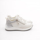 SNEAKERS SHINY ZIP GRIGIO 