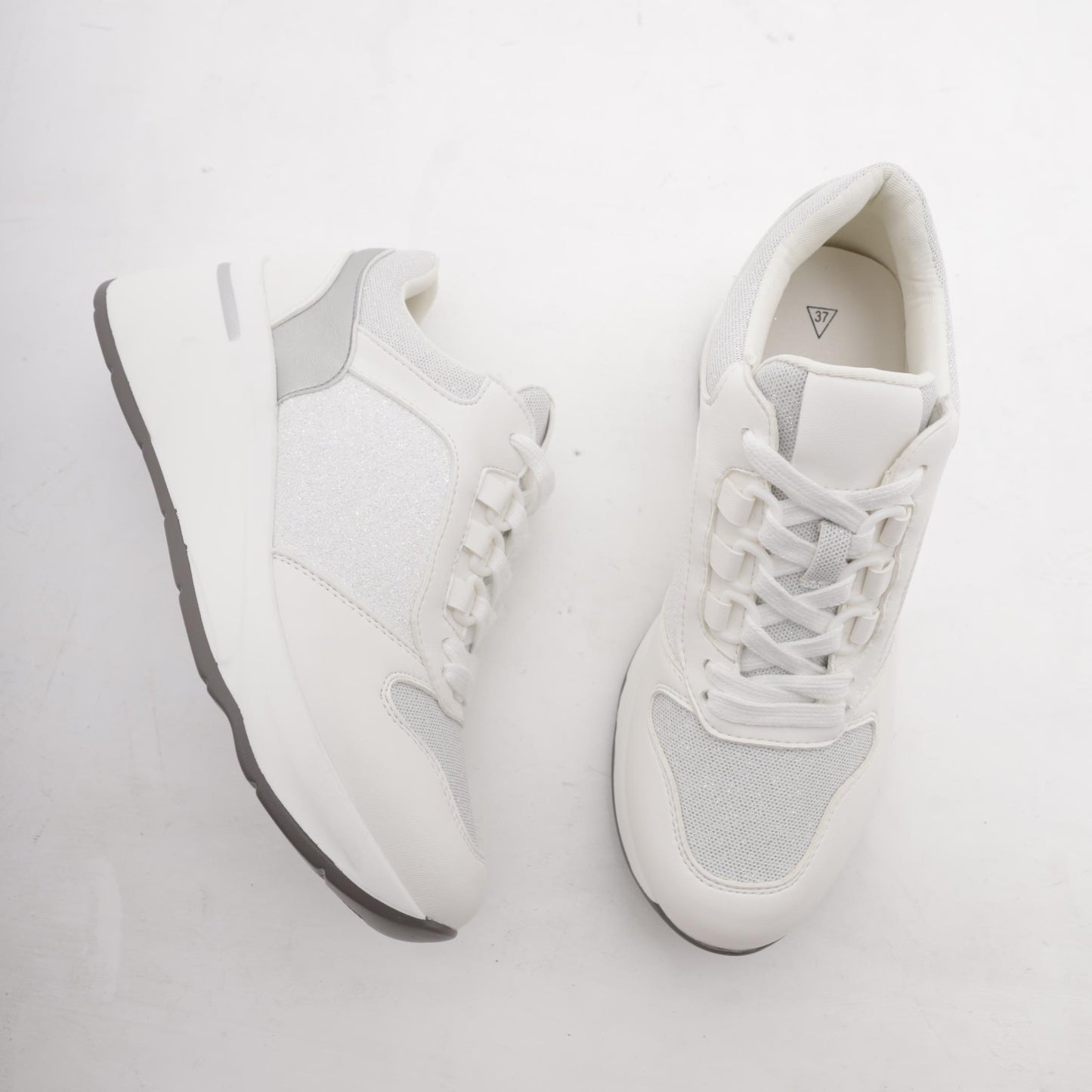 SNEAKERS ALTA SHINY BIANCO<BR/> 