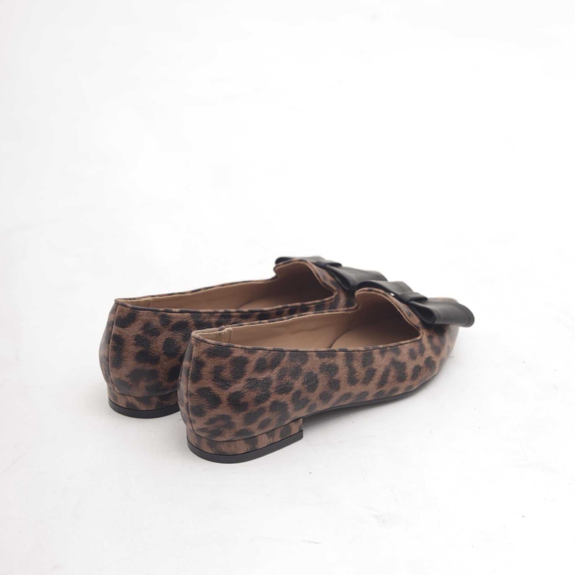 DECOLLETE FLAT FIOCCO LEOPARDO 