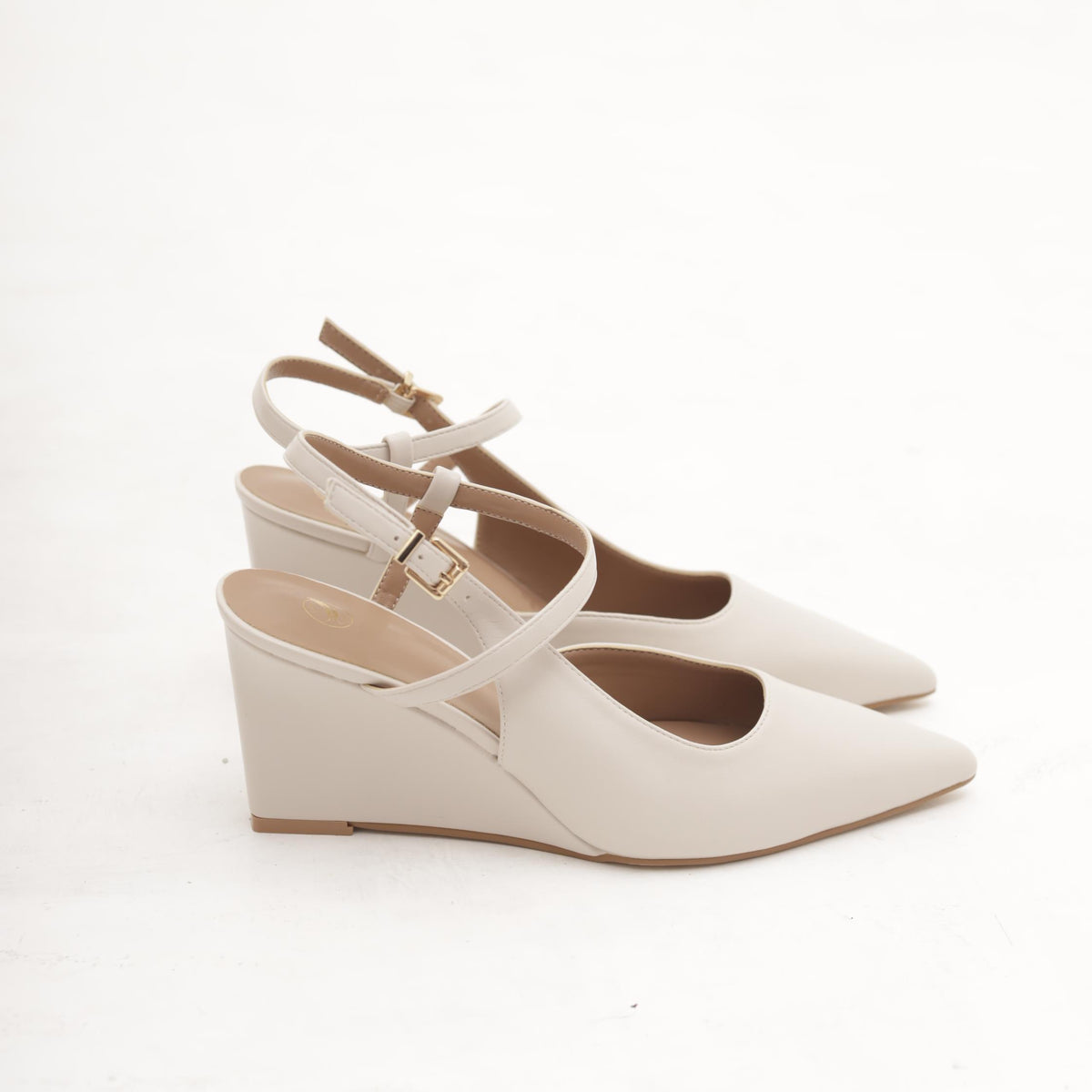 SANDALO ZEPPA INCROCIO BEIGE 