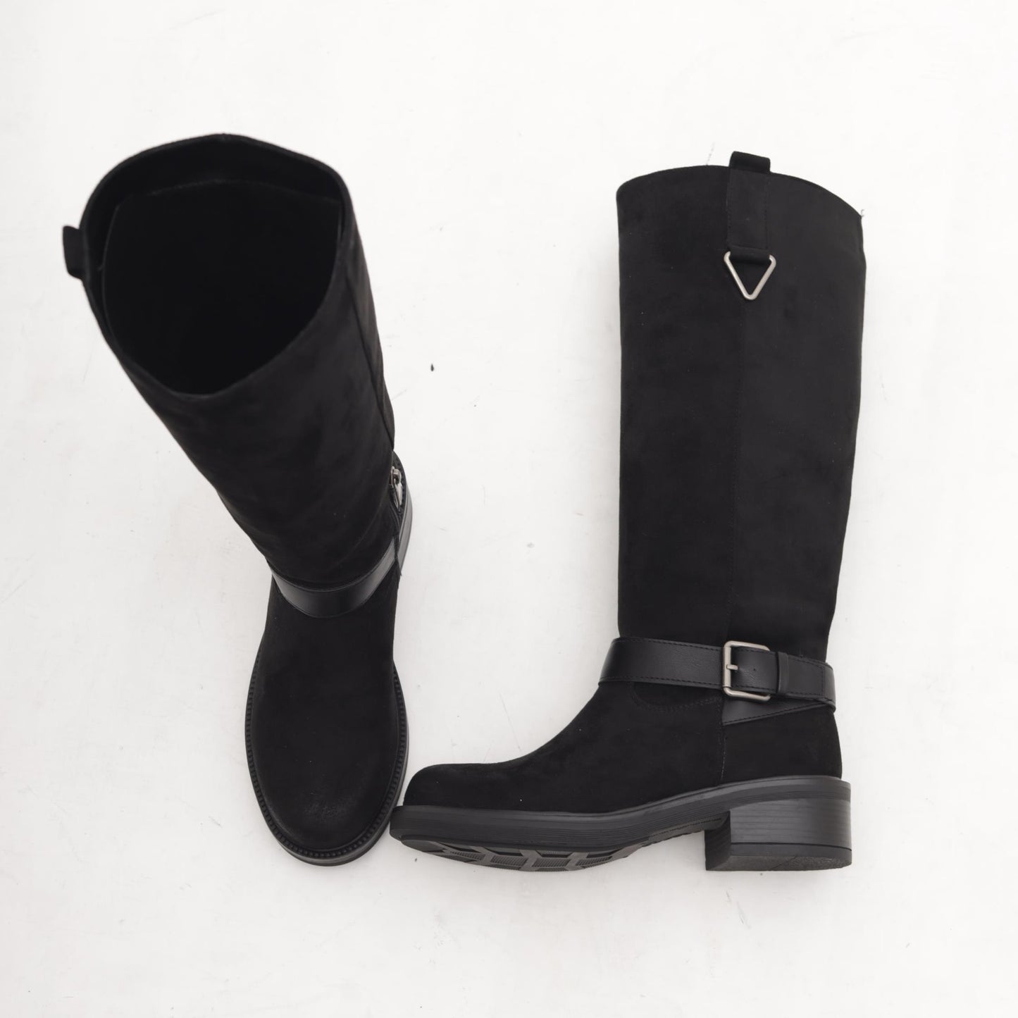 STIVALE BIKER CINTURINO NERO 