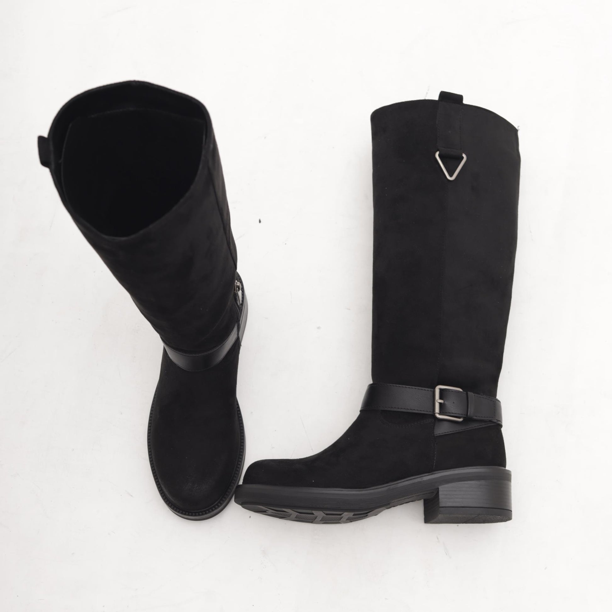 STIVALE BIKER CINTURINO NERO 