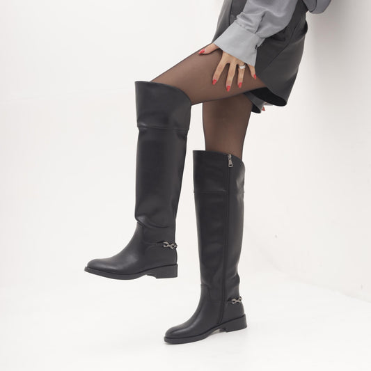 STIVALE CUISSARD CATENA NERO MP2753-3PUNE CHOCOLA