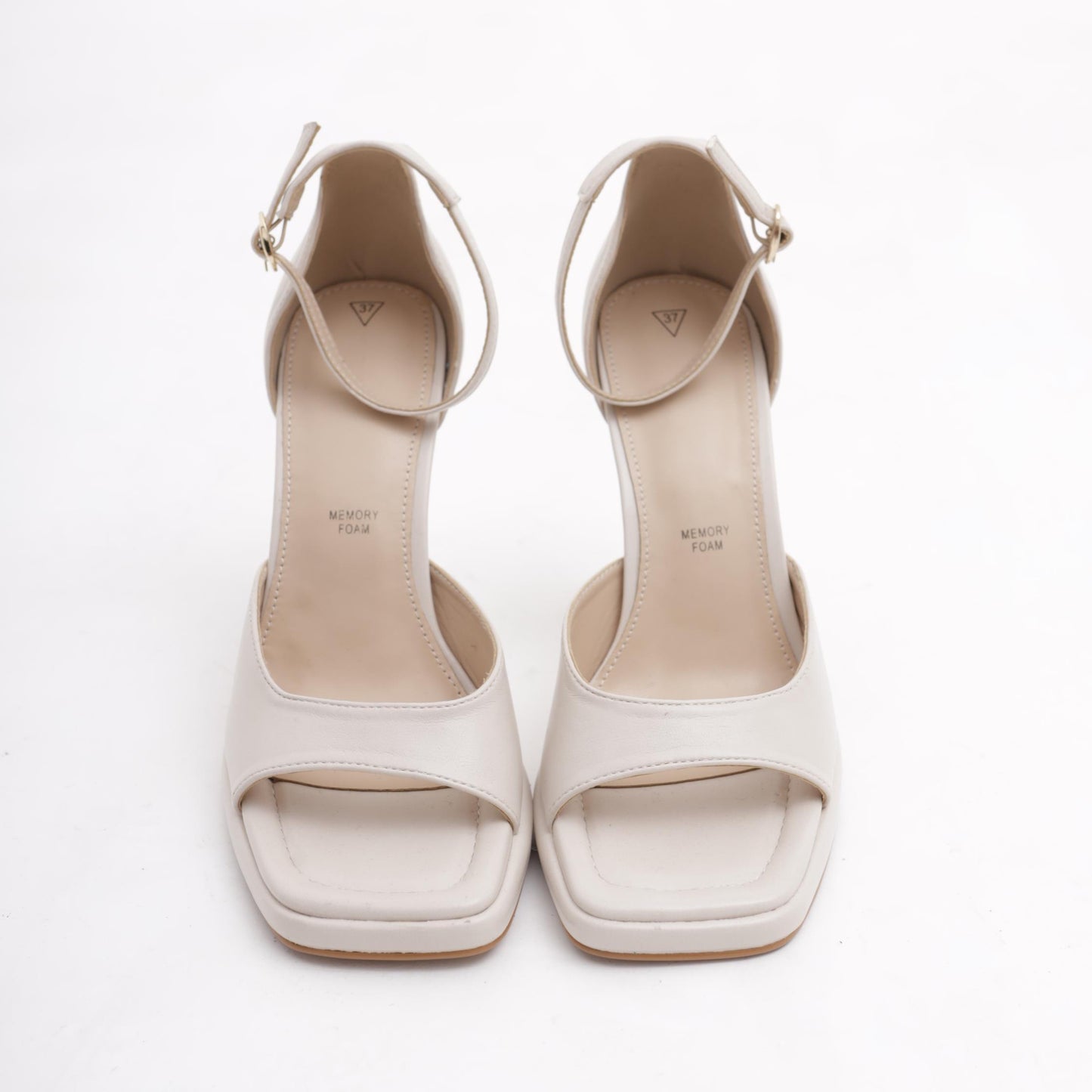 SANDALO FASCIA E CINTURINO PANNA 