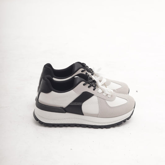 SNEAKERS RUNNING COLOUR BLOCK BIANCO 