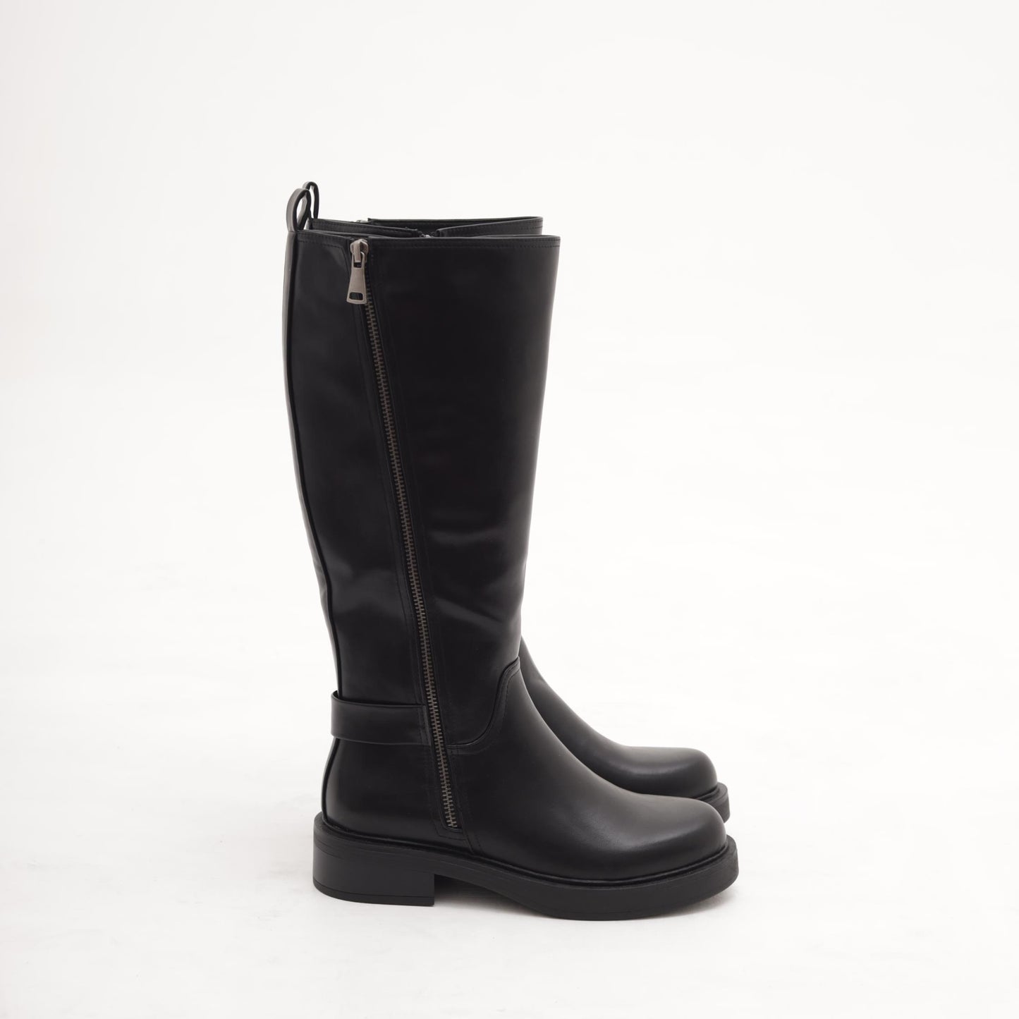 STIVALE ZIP ESTERNA NERO 