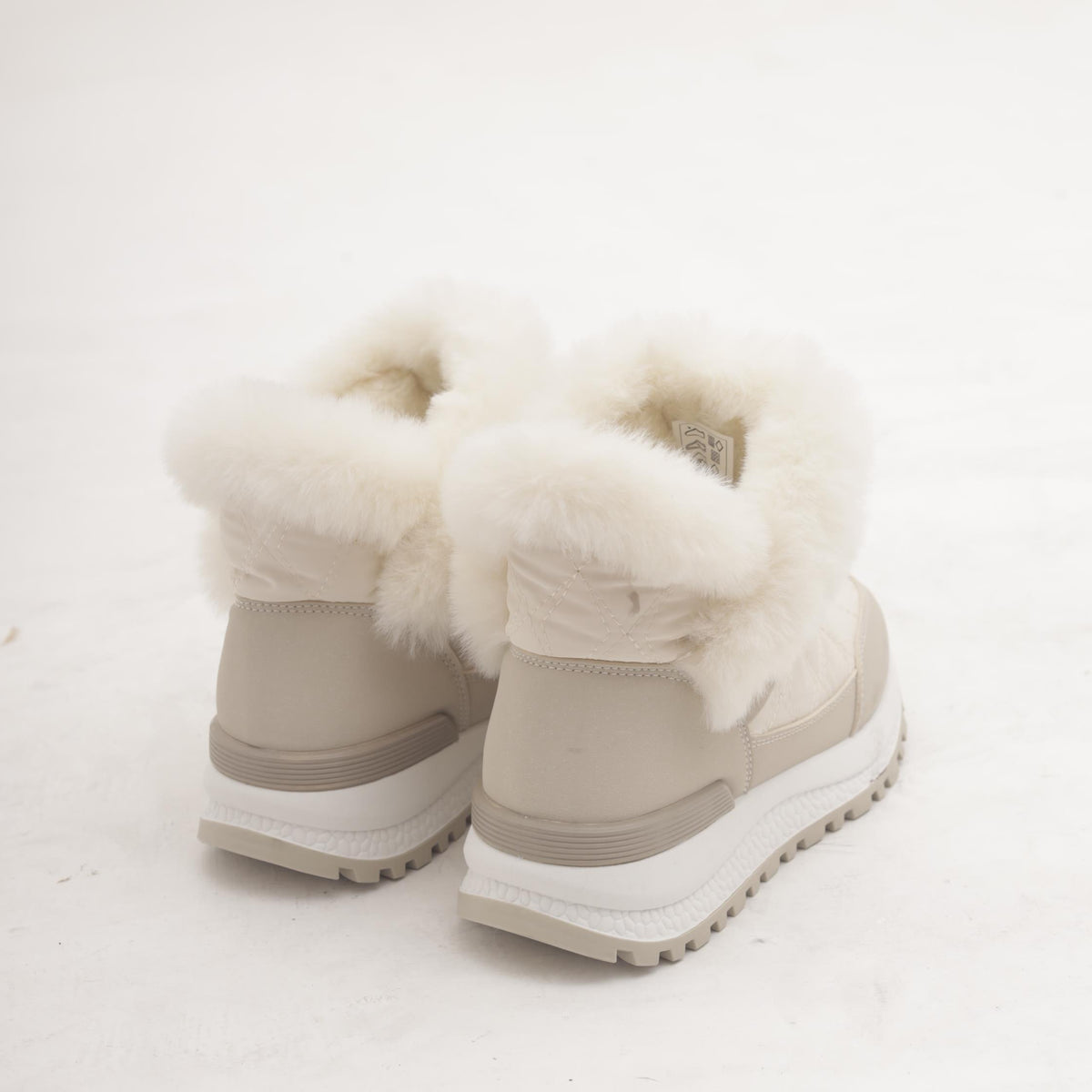 STIVALETTO SNEAKERS RUNNING BEIGE 