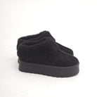 SLIPPER MAMMUT RISVOLTATO NERO 