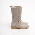 STIVALETTI TRAFORATI BEIGE<BR/> 